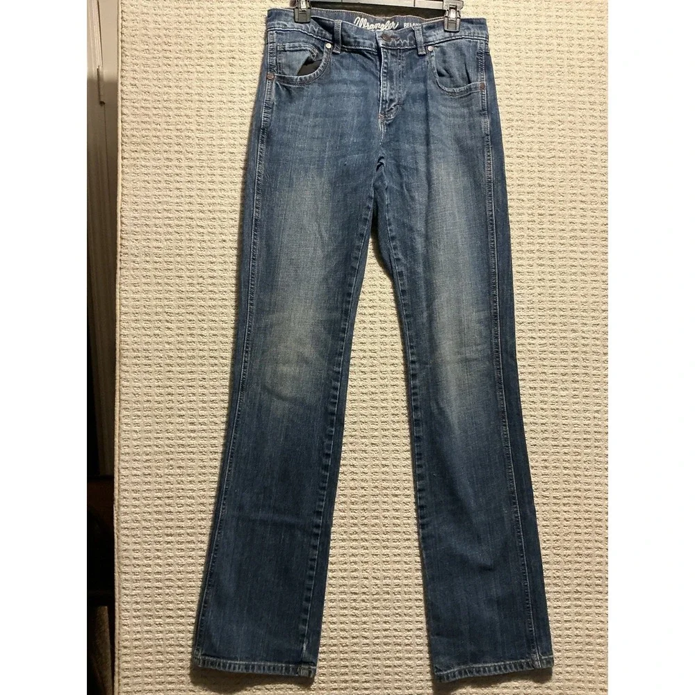 Wrangler Retro Relaxed Boot Cut Jeans 30x38 Rodeo Cowboy WRT20JH